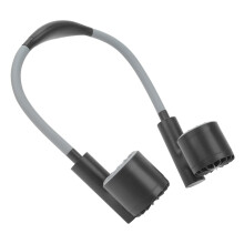 Ventilatore da collo 3 velocità, ricarica USB, batteria da 2400mAh, pieghevole e portatile, nero