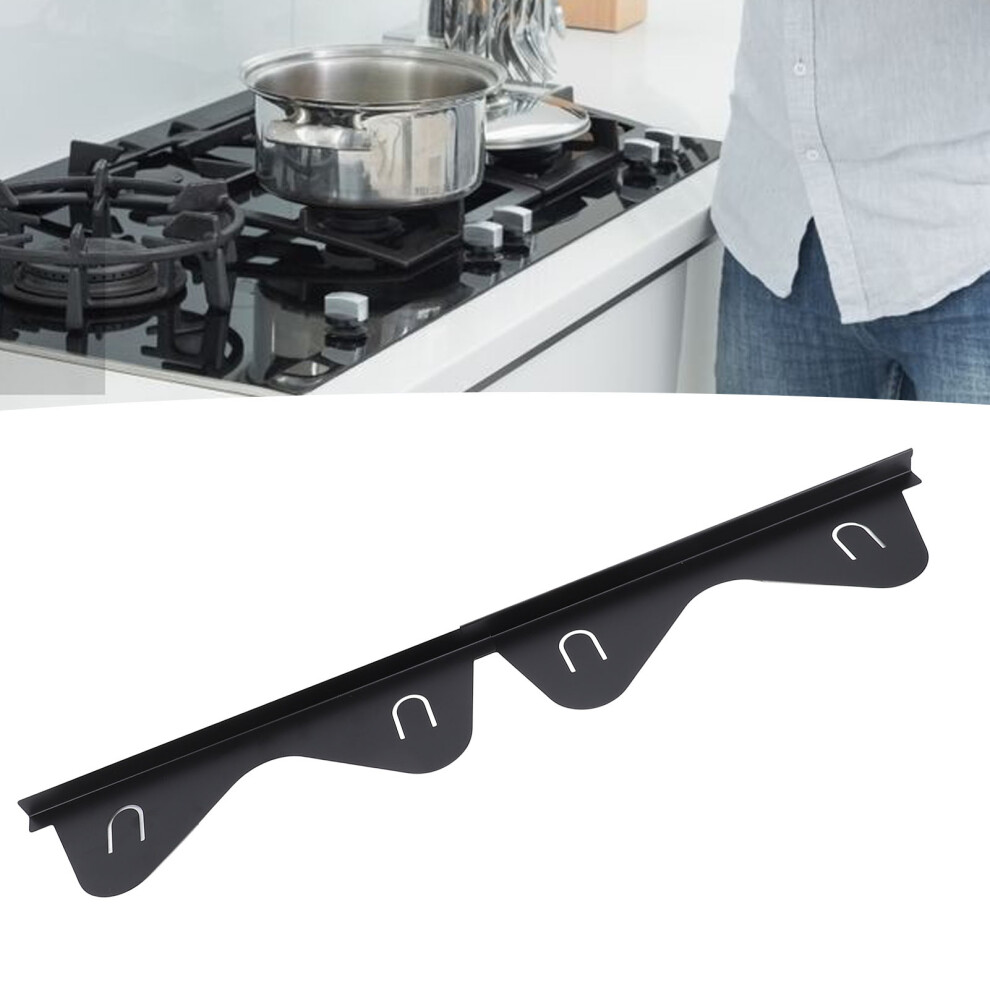 Stainless Steel Retractable Stove Gap Cover 35-70Cm Black 8781378234120