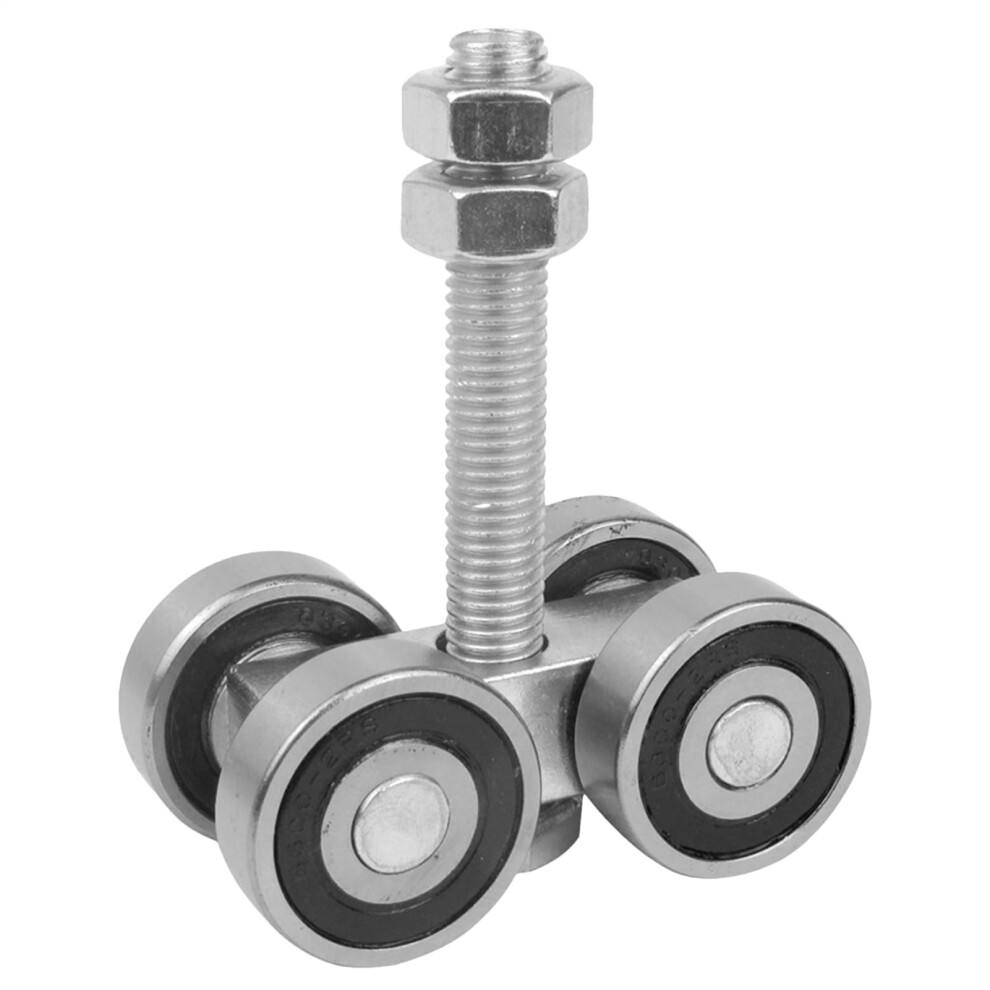 Barn Door Hardware 4Wheel Quiet Glide Ceiling Mounted Sliding Door Roller Kit Durable Steel 9094768709689
