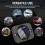 Wireless Earphones Noise Cancelling Bluetooth 5.0 Sweatproof Black 4