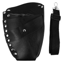 Barber Scissor Pouch Leather Hairdressing Tool Belt Large Capacity Salon Organizer Waist Bag