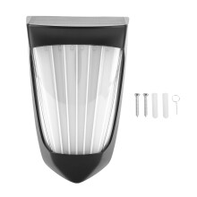 Solar Outdoor Light Waterproof Motion Sensor High Brightness Garden Fence Wall Lamp Automatic On Off With Microwave Detection Energy Saving Durable