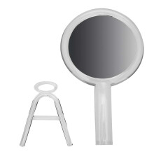 Specchio portatile con lente d'ingrandimento su entrambi i lati per il trucco, specchio da viaggio girevole a 360 gradi con vetro ottico, leggero e