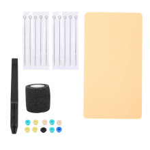 Microblading Practice, Non-Toxic Double Side Use Tattoo Skin Sheets, Human Skin Like Texture For Eyebrow Practice, Widely Application, 12Pcs