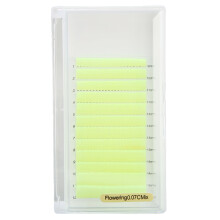 Fluoreszierend gelbe Wimpern-Trays für Volumen, C-Curl, hohe Dichte, weich, komfortabel, schweißabweisend, leicht zu entfernen, vielfältige