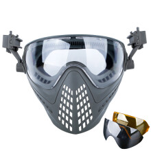 Professional Grade Paintball Goggles, More Venting Architecture Reduces Fog and Moisture Buildup, Replaceable Lens System with Anti-UV and Anti-Glare