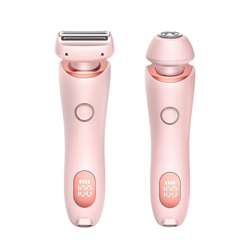 Pink Women's Electric Razor With Skinfriendly Triple Blades, Waterproof Rechargeable Shaver
