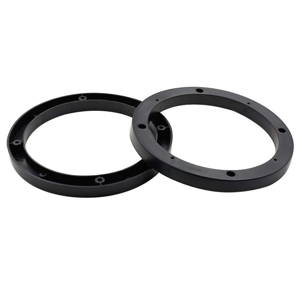 2Pcs Universal 6.5 Inch Round Speaker Spacers 15Mm Depth For Auto Car Audio Black 9187378747001
