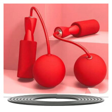 Cordless Skipping Rope AdultSize, Weighted Rope, Large Ball, Adjustable Length