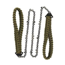 Rope Saw Green Woven Rope Sawing Tool Hand Zipper Saw For Camping And Survival Lightweight Comfortable For Hiking Outdoor