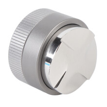 58mm Edelstahl-Kaffeepresse, Tamper-Distributor, verstellbares Nivelliergerät, Silber
