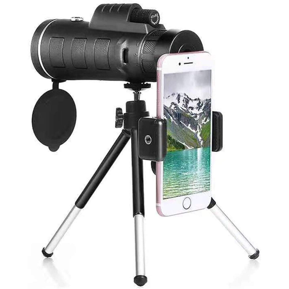 Portable Monocular Telescope 40X60 Zoom Smartphone Clip Tripod Compass For Bird Watching Outdoor 9199774455251