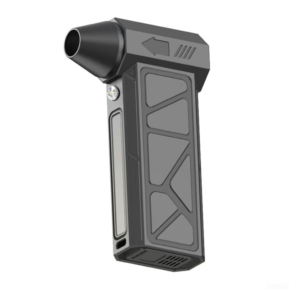Portable Handheld Turbine Fan 4 Speed Settings 130000 Rpm 4000Mah Battery Black Compact Lightweight 9199774455305