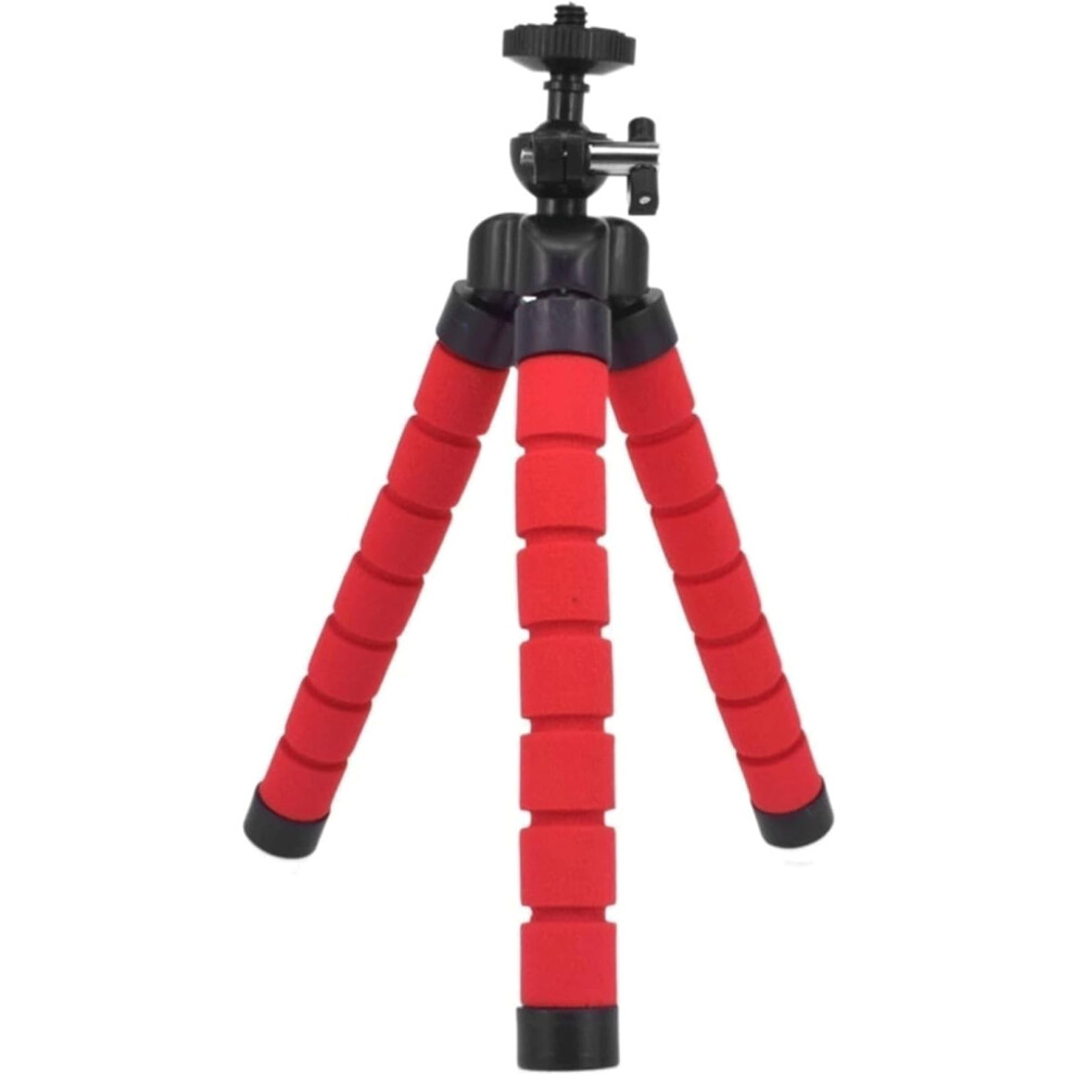 Mini Projector Tripod Flexible Sponge Octopus Tripod Stand For Camera With 360-Degree Rotation And Phone Holder, Red 9199774455275