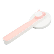 Stainless Steel Self-Cleaning Cat & Dog Grooming Brush Pink 7.5x18.5cm