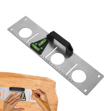 Slotted Measuring Tool Wire Drawing Ruler Precision Hole Gauge Machinist Holes 14.17 X 3.54 Inches Scribing