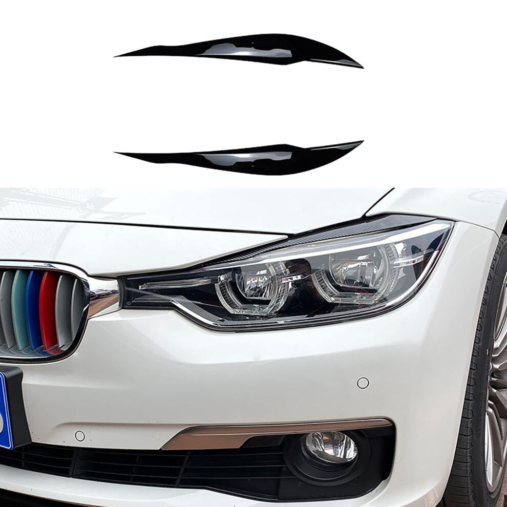 Car Headlight Eyebrows For Bmw 3 Series F30 F31 20122018 Trim Cover Easy Diy Install 9187378747582