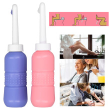 2Pcs Portable Handheld Bidet 450ML Lightweight Water Sprayer for Travel