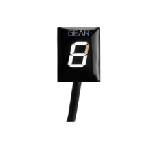 Motorcycle Gear Indicator with Clear Digital Display 16 Speed for Suzuki GSF650 Vstrom DL650 GSX1300R White