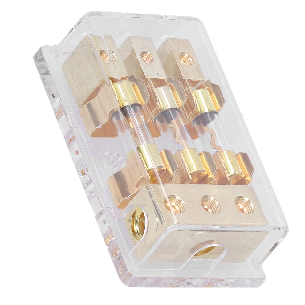 Marine Fuse Holder 1X0ga In 3X4ga Out Distribution Block Car Stereo Au 4221378242069