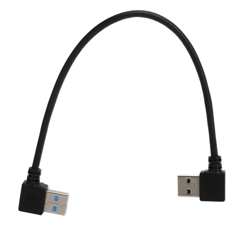 Καλώδιο επέκτασης USB3.0 τύπου A αρσενικό, διπλής γωνίας, συγχρονισμός δεδομένων