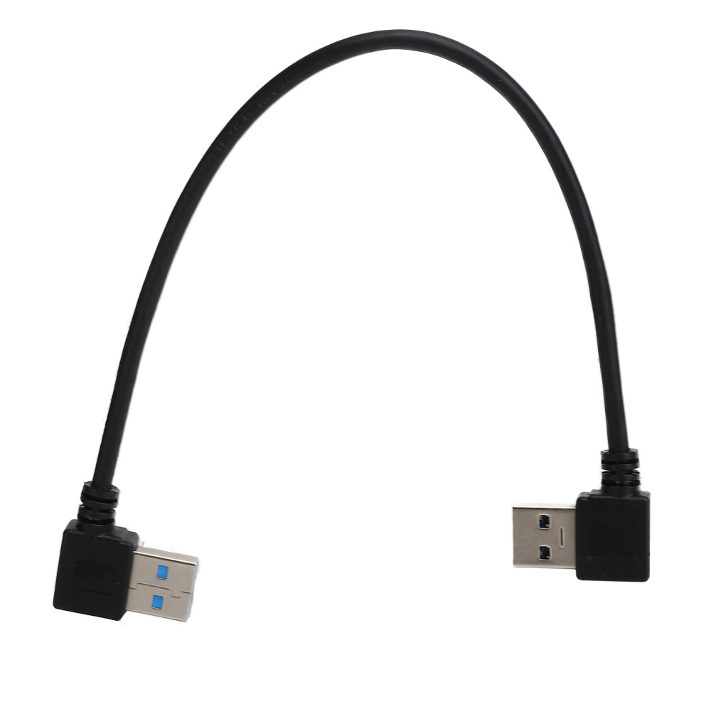 Usb 3.0 Type A Male Extension Cable Dual Angled High Speed Data Sync Bend Resistant Durable Plug And Play Extension Cord For Charging Devices 9176269634131