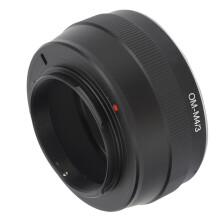 OM-4/3 Objektivadaperring für Olympus OM auf M4/3 Kameras, Schwarz
