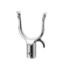 Aluminum Alloy Clothes Rod Joint Fork Head For Closet Poles End Replacement Utility Hook For Home And Dormitory