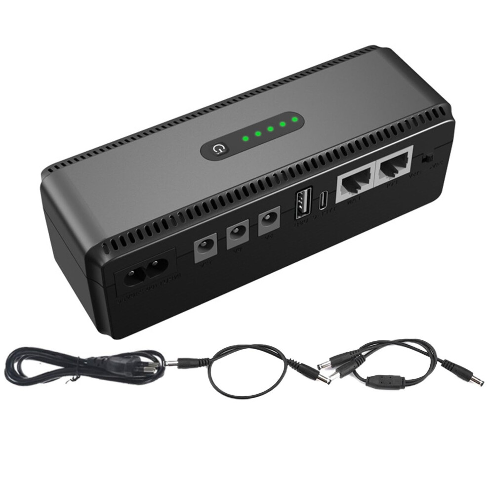 Ups Backup Battery 10400Mah For Security Camera And Wifi Router, Compact Multidevice Power Supply 9199774456173