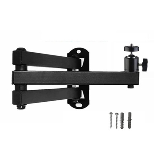 Foldable Projector Hanging Bracket ThreeArm Wall Mount With 1/4 Inch Screw Size 80 Cm