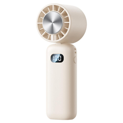 Ice Compress Mini Fan  Folding Neck Fan, Digital Display, Quiet USB Powered Desktop Handheld Cooling