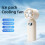 Ice Compress Mini Fan  Folding Neck Fan, Digital Display, Quiet USB Powered Desktop Handheld Cooling 3