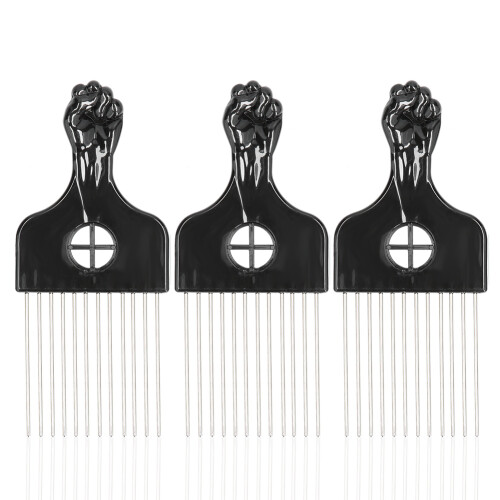 Χτένες Afro Pick για ξεμπέρδεμα σγουρά μαλλιά, ασφαλείς και φιλικές προς το