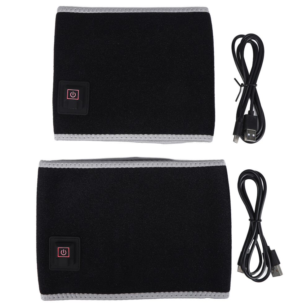 USB Powered Fast Heating Electric Heating Pad Lumbar Support With Vibration Massage Soft Fabric Neoprene Material Far Infrared For Pain Relief And