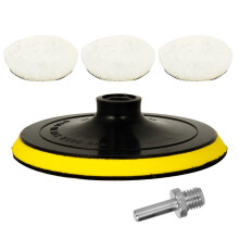Car Polishing Pads Kit 5 Pcs 6 Inch Wool Buffer Pads Scratch Polishing for Auto and Furniture
