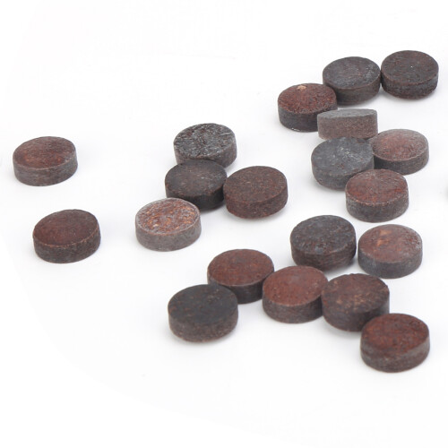 Replace & Repair with 50pcs 10mm Red Leather Cue Tips for Pool 2