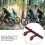 Carbon Red Bicycle Handlebar Double Extender Bracket Mount 116g 8