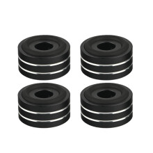 Absorption Stands Aluminum Adjustable Floor Protector Mats For Equipment HiFi Speakers Isolation Stand Feet Black