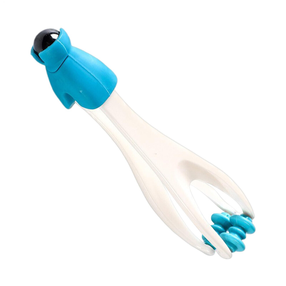 Blue Finger Massager Hand Roller For Joint Relief And Muscle Relaxation, Ergonomic Cordless