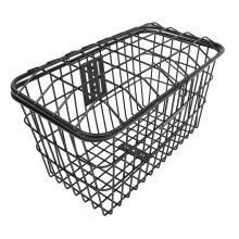 Bike Handlebar Basket With Lid Large Capacity Front Wire Storage For Leisure Cycling And Outdoor Rides