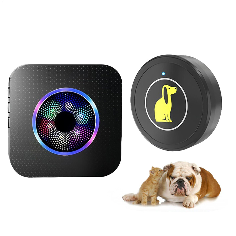 Door Bells For Dogs Wireless Pet Door Bell 5 Volume Levels Waterproof Indoor Outdoor Training Apartment Yard 9187378749203