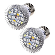 E27 Plant Growth Light Full Spectrum LED Grow Light 28W 85265V For Hydroponics Indoor Garden Greenhouse Veg 2Pack