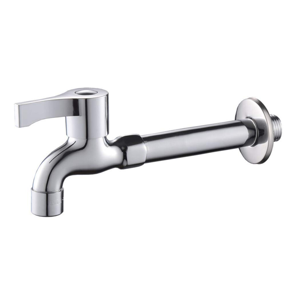 Faucets Wallmounted Brass Coldwater Faucet For Mop Sink Pool Tap And Bathroom Sink Chrome Finish 9199774457484