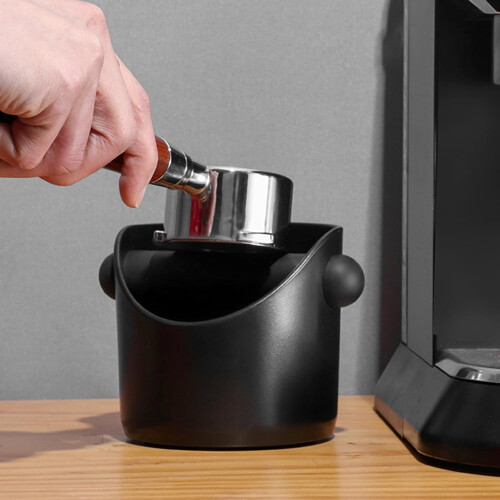 Small Capacity Coffee Knock Box for Espresso Grounds, Compact Waste Bin, Desktop Friendly Green 2