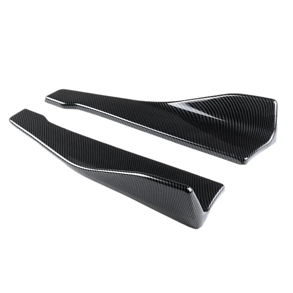 48Cm Carbon Fiber Side Skirt Lip Splitters For Bmw E90 E92 E93 E60 E61 Rear Bumper Canards Cover Extension Kit 9189345467547