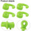 Monkey Tail Compound String Silencer Stabilizer 4/8pcs Silicone Noise Dampener for Archery Bow Hunting Green 4PCS 4