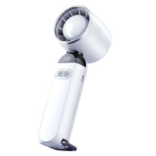 Portable Handheld Fan USB Rechargeable Foldable Speed Cooling Quiet for Travel Office Purple