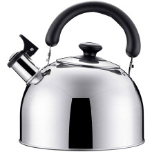Camping Whistling Kettle 3L Stainless Steel Stovetop Teapot, Whistle Kettle For Boiling Water Coffee Kitchen
