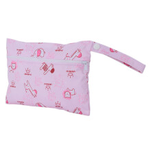 Kid-Friendly Diaper Storage Pouch Cartoon Animal Pattern Travel Nappy Bag #29