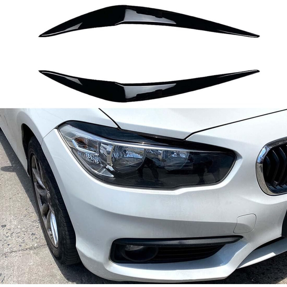 Gloss Headlight Eyebrows Trim For Bmw 1 Series F20 118I 120I 20152019 Sporty Upgrade Black 9199774458672